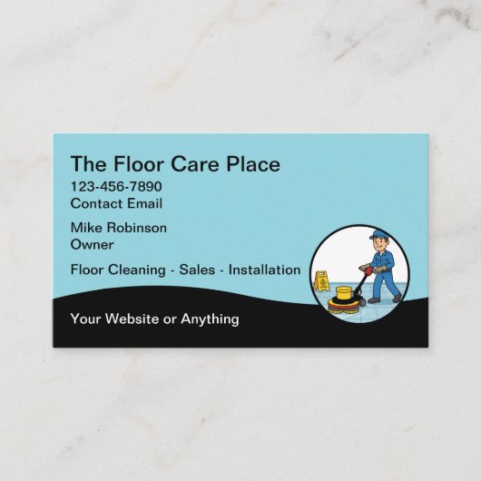 Flooring Services Business Cards Visitekaartje (Voorkant)