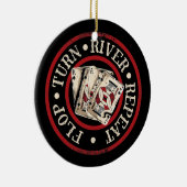 Flop Draai River Herhaal poker Player Kaart game Keramisch Ornament (Rechts)