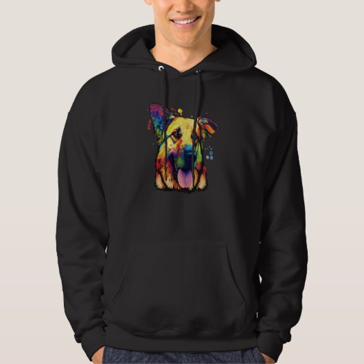 Flop ear German shepherd Hoodie (Voorkant)