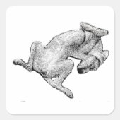 Flop Mode: Activated – Dog Art Sticker (Voorkant)