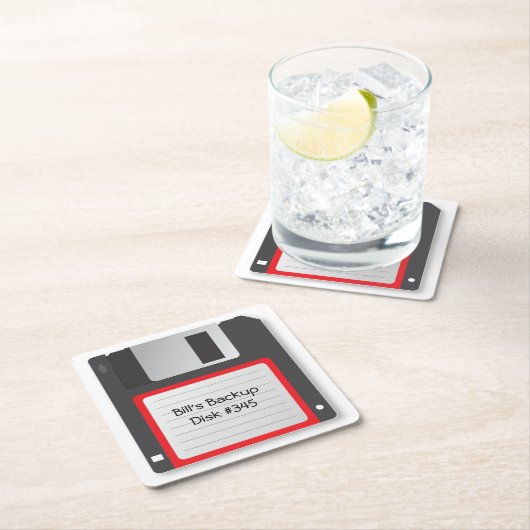 Floppy Computer Disc 1.4kb Old School Onderzetters (Insitu)