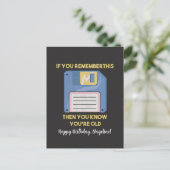 Floppy Disk: Als je dit herinnert, ben je oud Briefkaart (Staand voorkant)