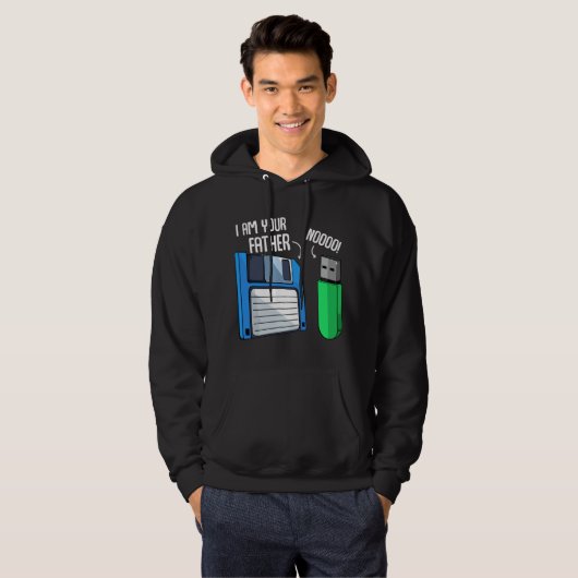 Floppy Disk Coder Computer Engineering Geek Nerd C Hoodie (Voorkant volledig)