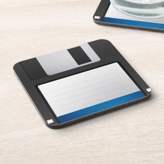 floppy disk computer cork onderzetter coole techno (Linkerzijde)
