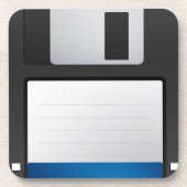 floppy disk computer cork onderzetter coole techno (Voorkant)