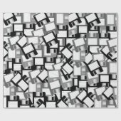 Floppy Disk Computer Science Engineer Monotone Cadeaupapier (Vlak)