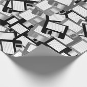 Floppy Disk Computer Science Engineer Monotone Cadeaupapier (Hoek)