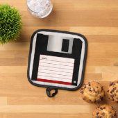 Floppy Disk Computer Science Klassieke Geek Kook Pannenlap (Top down)