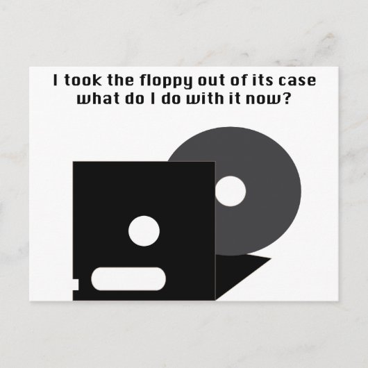 Floppy Disk Funnies Briefkaart (Voorkant)