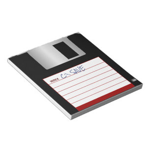 Floppy Disk Notepad met DOS COMMERSAVE herstellen Notitieblok