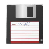 Floppy Disk Notepad met DOS COMMERSAVE herstellen Notitieblok (Voorkant)