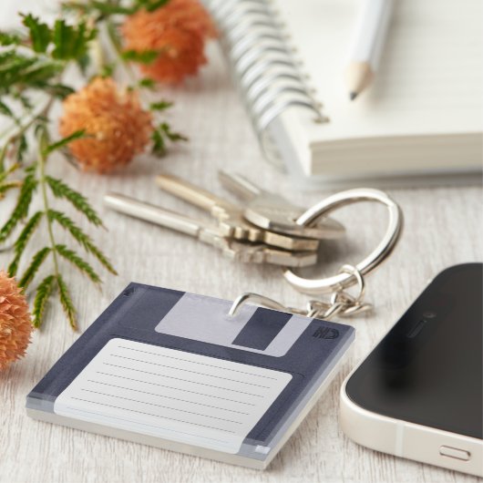 Floppy Disk Sleutelhanger (Voorkant Rechts)