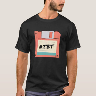 Floppy Disk Throwback Thursday TBT Retro Geek T-shirt