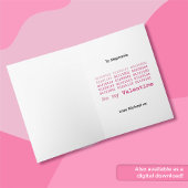 Floppy disk Valentijn met binaire liefde code Kaart