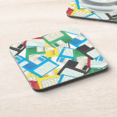 Floppy disks bier onderzetter (Linkerzijde)