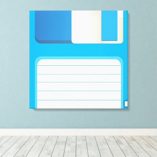Floppy disks canvas afdruk (Insitu (Houten vloer))