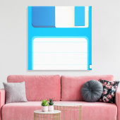 Floppy disks canvas afdruk (Insitu (Woonkamer))