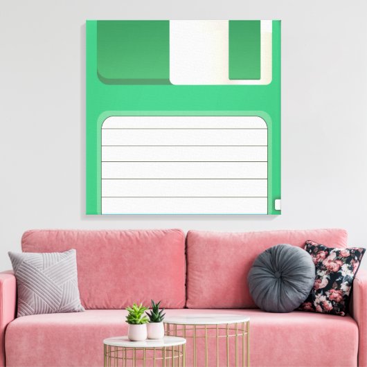 Floppy disks canvas afdruk (Insitu (Woonkamer))