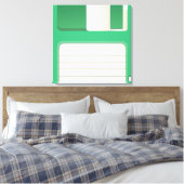 Floppy disks canvas afdruk (Insitu (Slaapkamer))