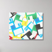 Floppy disks canvas afdruk (Voorkant)