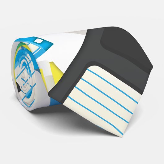 Floppy disks stropdas (Opgerold)
