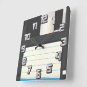 Floppy disks vierkante klok (Hoek)