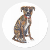 floppy eared gebroken staart Rescue pup sticker (Voorkant)