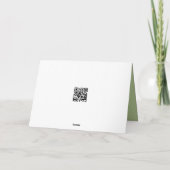 Floppy-eared konijn met een fawn kaart (Achterkant)