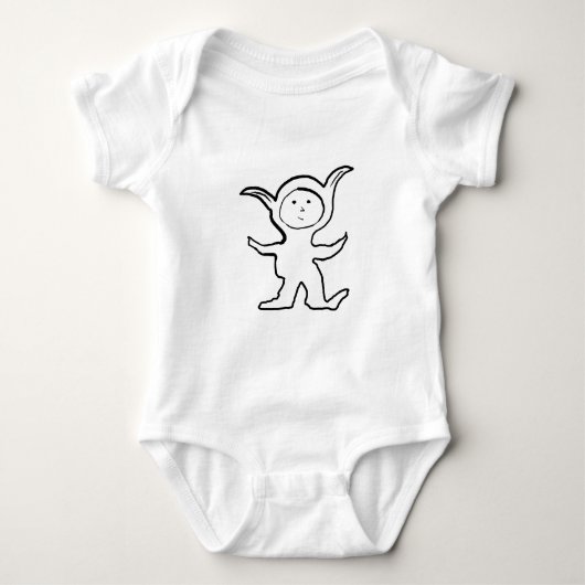Floppy Pointy Ear Kinder Jammies Design Romper (Voorkant)
