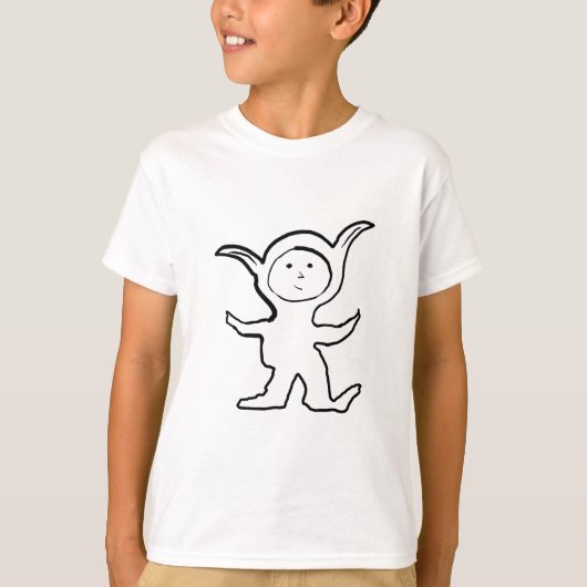 Floppy Pointy Ear Kinder Jammies Design T-shirt (Voorkant)
