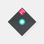 Floppydiskette voor retrocomputer| Blauw en rood n Servet (Hoek)