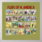 "Flops of N. America"-Poster Poster (Voorkant)
