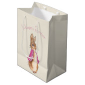 Flopsy Beatrix Potter het paashaas konijn Medium Cadeauzakje (Voorkant Gekanteld)