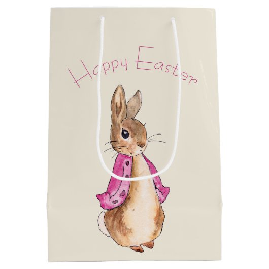 Flopsy Beatrix Potter het paashaas konijn Medium Cadeauzakje (Achterkant)