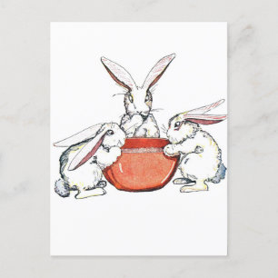 Flopsy, Mopsy en Cotton Tail Briefkaart