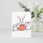 Flopsy, Mopsy en Cotton Tail Briefkaart (Staand voorkant)