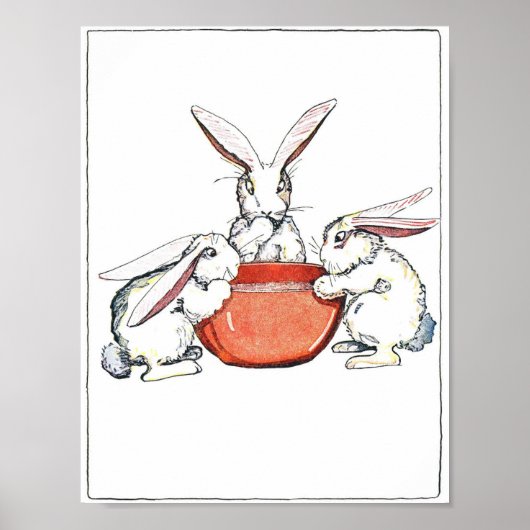Flopsy, Mopsy en Cotton Tail Poster (Voorkant)