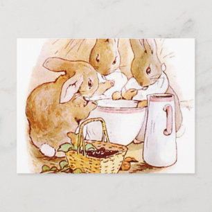 Flopsy Mopsy en Cottontail Beatrix Potter Briefkaart
