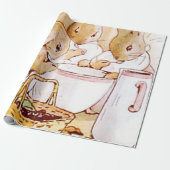 Flopsy Mopsy en Cottontail Beatrix Potter Cadeaupapier (Uitgerold)