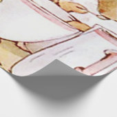 Flopsy Mopsy en Cottontail Beatrix Potter Cadeaupapier (Hoek)