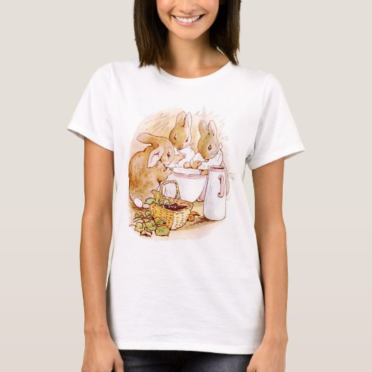 Flopsy Mopsy en Cottontail Beatrix Potter T-shirt (Voorkant)
