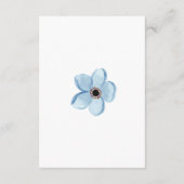 flor azul claro delicado informatiekaartje (Achterkant)