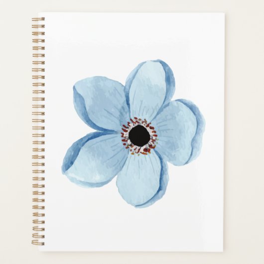 flor azul claro planner (Voorkant)