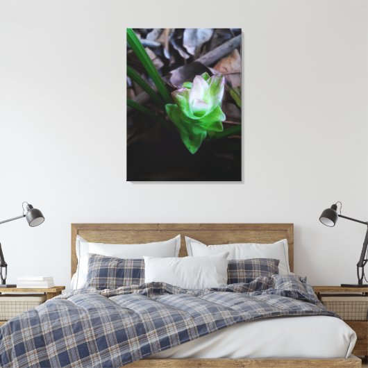 flor de açafrão da terra canvas afdruk (Insitu (Slaapkamer))