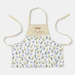 Flor de agua y lavanda schort