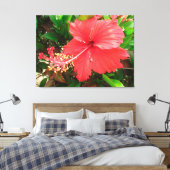 Flor de Amapola Canvas Afdruk (Insitu (Slaapkamer))
