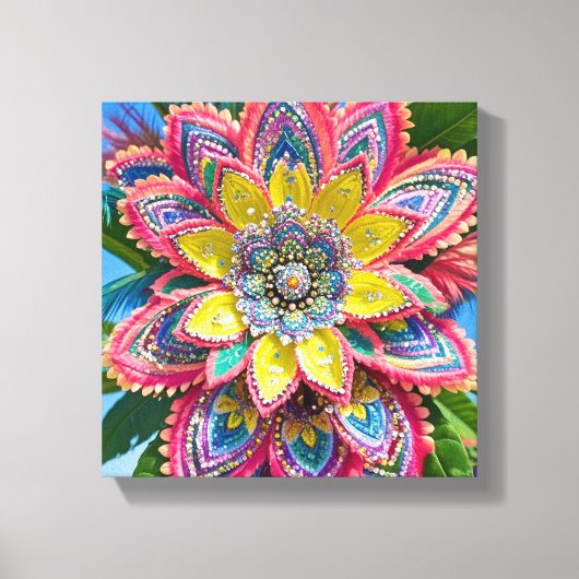 Flor de carnaval  canvas afdruk (Voorkant)
