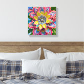 Flor de carnaval  canvas afdruk (Insitu (Slaapkamer))
