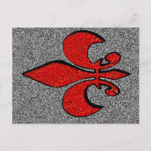 Flor De Lis Briefkaart (Voorkant)