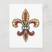 Flor De Lis Fleur De Lis Jewel new orleans Briefkaart (Voorkant)